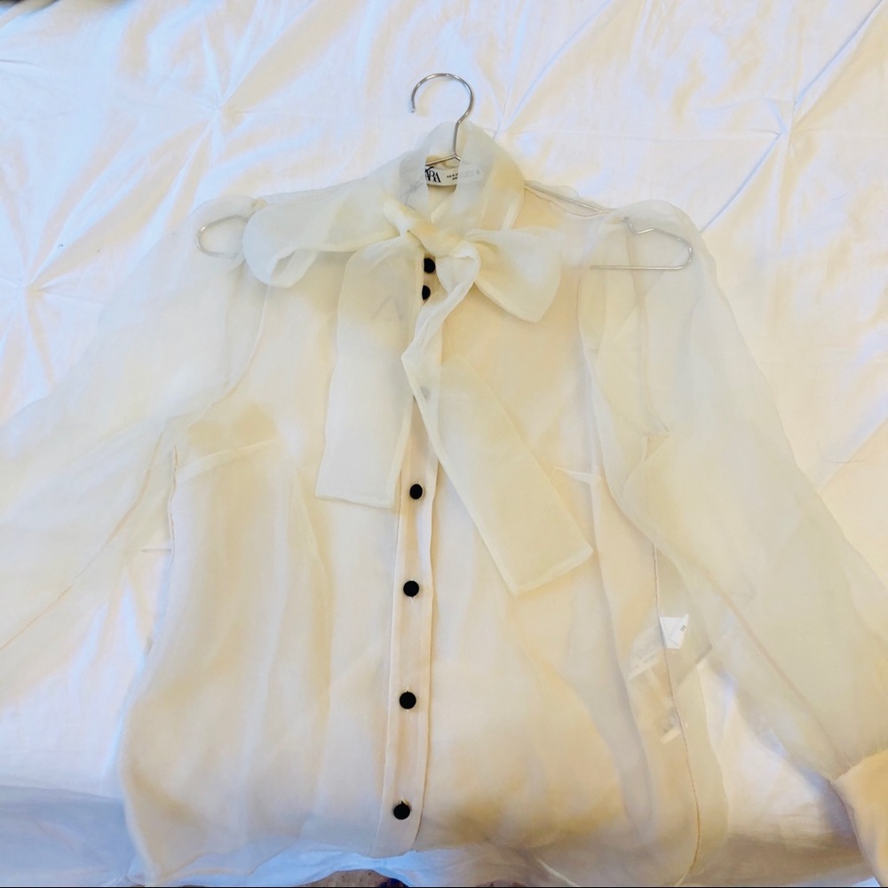 ZARA Cream Blouse
